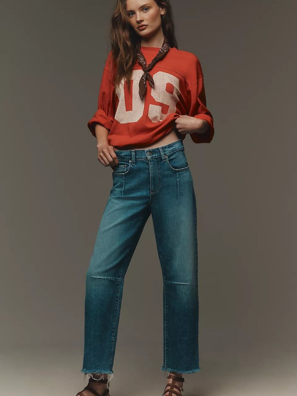 Anthropologie Le Jean Pixie Ankle Fray Mid-Rise Jeans 23